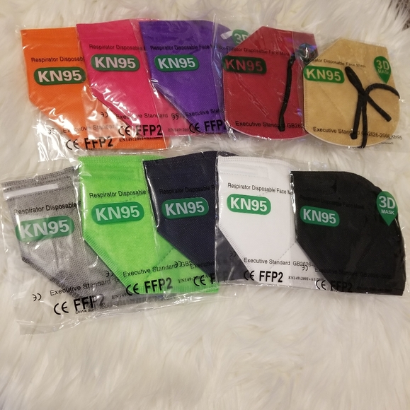 ❤️ 5 for $15/ KN95 Face Covering, BLACK - Picture 5 of 8